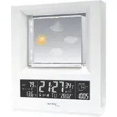Techno Line Wetterstation WS 6620 mit Wettervorhersage durch in Glas gelaserte Wettersymbole