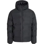 Jack & Jones 12278749_2161_XXL, Puffer, Uni, Erwachsener, Reißverschluss, Polyester, Schwarz