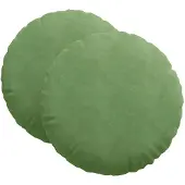 vidaXL Sitzkissen 2 Stück Hellgrün Ø 60 x 21 cm Samt