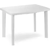 Mojawo Gartentisch Kunststoff Weiß 100x70x72cm