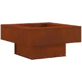 vidaXL Feuerstelle Rostoptik 80 x 80 x 40 cm Wetterfeststahl
