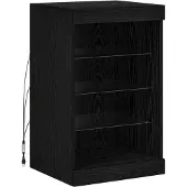 vidaXL LED-Sideboard Schwarz Eichen-Optik 41 x 37 x 67 cm