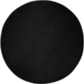 vidaXL Rutschfester Kunstfellteppich Olite Schwarz Ø 200 cm Polyester