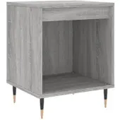 vidaXL Nachttisch Grau Sonoma 40x35x50 cm Holzwerkstoff Modell 3