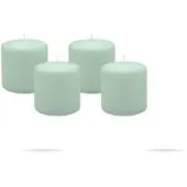 Kopschitz Kerzen 4er Set Stumpenkerzen/Adventskranzkerzen Seafoam Seegrün √ò 10 x 10 cm
