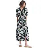 Roxy Sommerkleid "Island Escape", Damen, Gr. M, US-Größen, bunt (anthrazit spring charming), Obermaterial: 100% Viskose., Kleider Sommerkleid