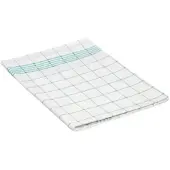 LTITEX Geschirrtücher 50x70 cm aus Halbleinen, kariert grün-weiss. 10er Set -