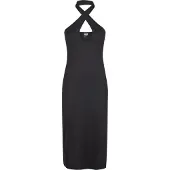 Urban Classics Shirtkleid "Ladies Crossed Neckholder Dress" 1 Stk. tlg.
