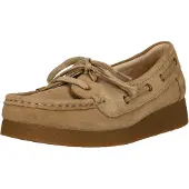 Clarks Schnürschuhe Wallabee EVO Sea mit Krepp-Effekt an der Sohle 5232 Dark Sand Suede 36