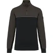 WK. Designed To Work Sweatshirt umweltfreundlicher Reissverschlusskragen
