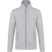 Kariban Damen Fleece Jacke Micro Fleecejacke Windjacke Winterjacke, Größe:4XL, Farbe:Ash Heather