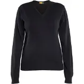 Blakläder Strickpull mit V-Ausschnitt für Damenen