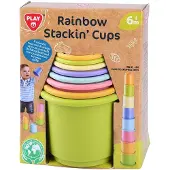 Playgo , Regenbogen Stapelbecher Set, 8teilig, 4956 1 St Set