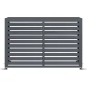 Westmann Boxa M Abdeckung für Wärmepumpe Anthrazit 140x50x92 cm