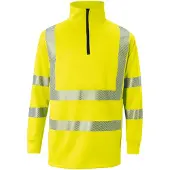 Kübler REFLECTIQ Zip-Sweatshirt PSA 2 warngelb M - 5046 8344-34-M - warngelb