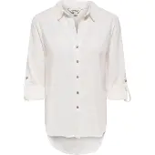 ONLY Hemd Goa 15363991 Weiß Loose Fit
