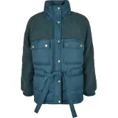 Urban Classics TB3768 - Ladies Sherpa Mix Puffer Jacket jasper S