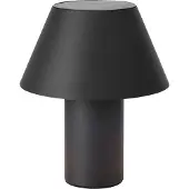 Markslöjd LED-Solar-Tischleuchte Vivo, schwarz, IP44, Höhe 30 cm, dim. dimmbar, schwarz, Metall, Skandinavisch