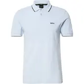 BOSS für Herren. 50506193 Polo Paul (L), Blau, Lässig, Baumwolle, Kurzarm