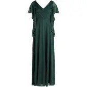 Vera Mont Abendkleid im Glitzer-Look in Green/Grey | Gr.: 42