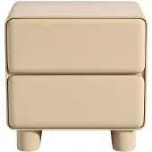Vente-unique Nachttisch Aunela Beige 56.5 cm