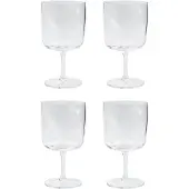 House Doctor - Sand Weinglas, H16 cm, klar (4er-Set)