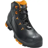 Uvex S3 Stiefel 6503 schwarz/orange PUR, Größe:48, Weite:10