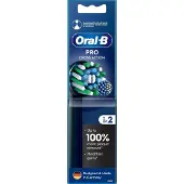 Oral-B | Ersatz-Zahnbürstenköpfe | EB50BRX-2 Cross Action Pro | Köpfe | Für Erwachsene | Bürstenköpfe enthalten: 2 | Schwarz