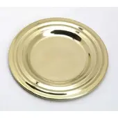 Kerzenteller Messing Gold poliert (Innen Ø 7,5 cm, Außen Ø 13 cm)