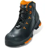 Uvex S3 Stiefel 6503 schwarz/orange PUR, Größe:52, Weite:14