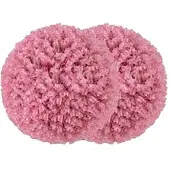 Costway 2x 44cm UV-feste Dekokugeln, Eukalyptus & Buchsbaum Kunstpflanzen, rosa