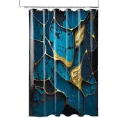 Sanilo Duschvorhang »Marmor Cobalt«, 180 x 200 cm , Blau