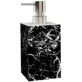 Sanilo Seifenspender »Marmor Schwarz«, 165 mm - 70 mm, Schwarz, Rechteckig