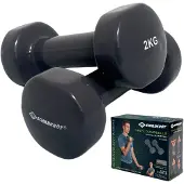 Schildkröt Fitness VINYL HANTEL Set, 2x 2,0kg (grey), in 4C-Box,