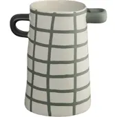 Asa selection Vase Rayu Green Chequered 11 x 17 cm