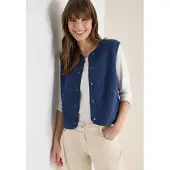 Cecil Fellweste "Curly fake Wool" in Woll-Optik
