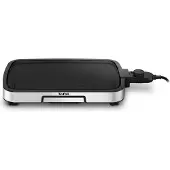 Tefal Plancha Inox CB630D10, Edelstahl, Schwarz, Rechteckig, Drehregler, 462 x 289 mm, 1 Zone(n), 6 Person(en)
