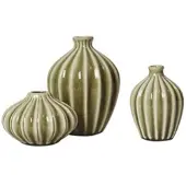 Broste Copenhagen Amalie Vase dry sage 3er Set
