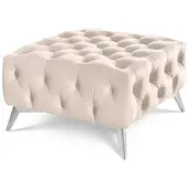 S-Style Möbel Hocker Wilhelm , beige , Maße (cm): B: 80 H: 45