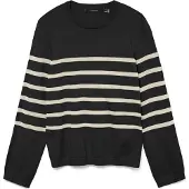 Vero Moda Rundhalspullover "VMSABA PLAIN LS O-NECK PULLOVER GA NOOS"