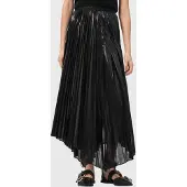 AllSaints Jax Skirt Metallic Black Größe: 6 | Maxiröcke Outlet | Damen | Schwarz