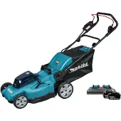 Makita DLM 480 PT2 Akku Rasenmäher 36 V ( 2x 18 V ) 48 cm 62 l + 2x Akku 5,0 Ah + Ladegerät