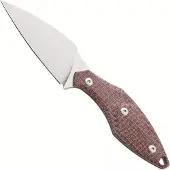 Mercury Hawky 9AWK-RBF-C Stonewashed M390, Red Burlap Micarta, Fahrtenmesser
