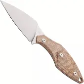 Mercury Hawky 9AWK-NCF-C Stonewashed M390, Natural Canvas Micarta, Fahrtenmesser