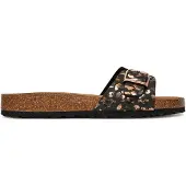 Tamaris Damen Pantolette mit Schnalle und Tieffußbett aus Leder 1-27520-42, Größe:37 EU, Farbe:Schwarz