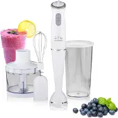 Hyundai Stabmixer "HB983" 380 W 3in1 (Hacken, Schlagen, Mixen), DC Motor, 600 ml, 2 Geschwindigkeiten
