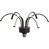 LUEDD E27 LED Dekolampe Schwarz 6W 450 lm 3000K