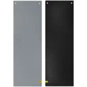 HMS MFK03 Fitnessmatte Gymnastikmatte Trainingsmatte Sportmatte mit Ösen rutschfest 180x60x1,5cm Fitness Aerobic Yoga Pilates Matte Grau Schwarz