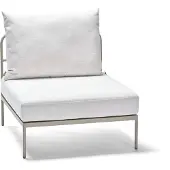Stern Coco Lounge-Mittelelement Aluminium/greige