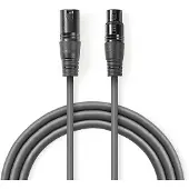 Nedis Audiokabel XLR kompensiert, 3-polig, männlich - XLR